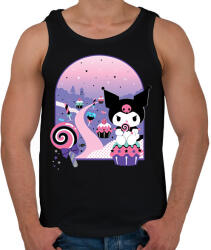 printfashion kuromi cupcake - Férfi atléta - Fekete (14982790)