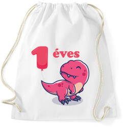 printfashion Dínós minta - Sportzsák, Tornazsák - Fehér (6236876)