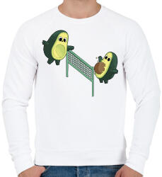 printfashion Röpis avokádók - Férfi pulóver - Fehér (14004710)