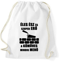 printfashion komuves meno - Sportzsák, Tornazsák - Fehér (1627556)