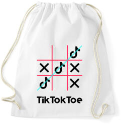 printfashion Tik Tok Toe - Sportzsák, Tornazsák - Fehér (4572365)