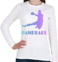 printfashion Handball - Női hosszú ujjú póló - Fehér (4056319)