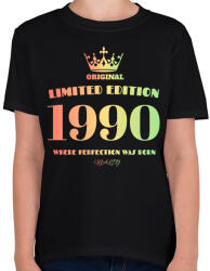 printfashion 1990 - Gyerek póló - Fekete (4467855)