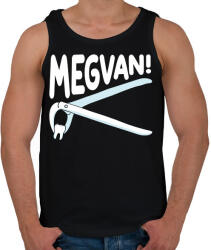 printfashion Megvan! - Férfi atléta - Fekete (10350385)