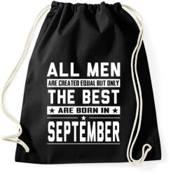 printfashion A legjobbak szeptemberben születnek - Sportzsák, Tornazsák - Fekete (348585)