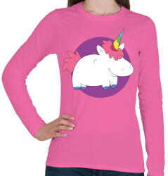 printfashion Pufi unikronis - Női hosszú ujjú póló - Rózsaszín (328033)