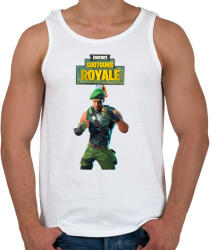 printfashion Garrison Fortnite - Férfi atléta - Fehér (2440651)