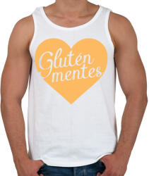 printfashion gluten-free-love-orange - Férfi atléta - Fehér (890889)