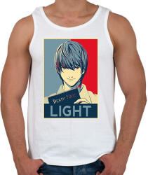 printfashion Death Note - Yagami - Férfi atléta - Fehér (6566505)