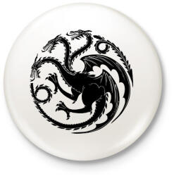 printfashion TRÓNOK HARCA - Kitűző, hűtőmágnes - Fehér (11947874)