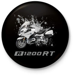 printfashion R1200RT fehér motor - Kitűző, hűtőmágnes - Fekete (16121084)