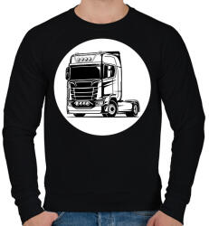printfashion Nyergesvontató - Férfi pulóver - Fekete (13150082)
