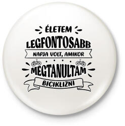 printfashion Életem legfontosabb napja - Kitűző, hűtőmágnes - Fehér (7435198)
