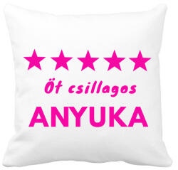 printfashion 5 CSILLAGOS ANYUKA - Párnahuzat, Díszpárnahuzat - Fehér (1633963)