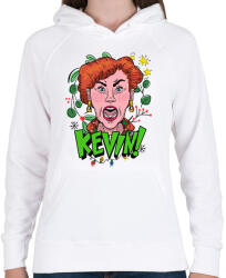 printfashion KEVIN - Női kapucnis pulóver - Fehér (14873692)