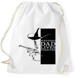 printfashion Western dad - Sportzsák, Tornazsák - Fehér (7505306)