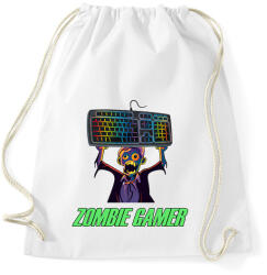 printfashion Zombie Gamer (PC) - Sportzsák, Tornazsák - Fehér (16697009)