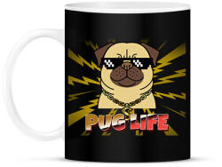 printfashion PUG LIFE 2 - Bögre - Fekete (11284038)