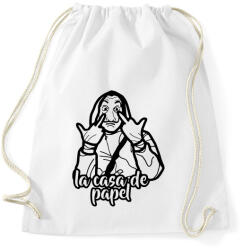 printfashion La Casa de papel - vonalrajz - Sportzsák, Tornazsák - Fehér (4688456)