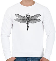 printfashion Szitakötő - Férfi pulóver - Fehér (9411065)