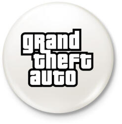 printfashion GTA - Kitűző, hűtőmágnes - Fehér (3088573)