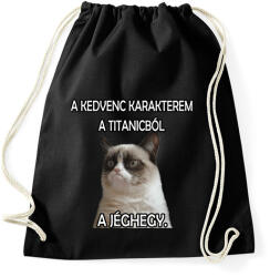 printfashion Oscar-díjat a jéghegynek! ! - Sportzsák, Tornazsák - Fekete (4777011)