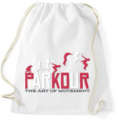printfashion Parkour - the art of the moment - Sportzsák, Tornazsák - Fehér (4752801)