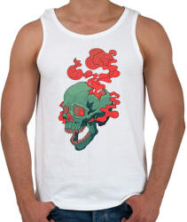 printfashion Deadly Skull - Férfi atléta - Fehér (2115985)