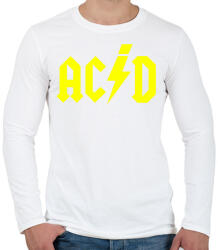 printfashion ACID - Férfi hosszú ujjú póló - Fehér (2701369)