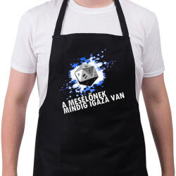 printfashion A mesélőnek mindig igaza van /világos minta/ - Kötény - Fekete (4931721)