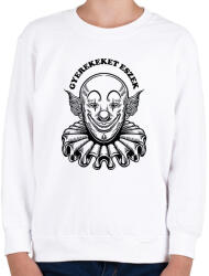 printfashion Gyerekeket eszek - Gyerek pulóver - Fehér (8757722)