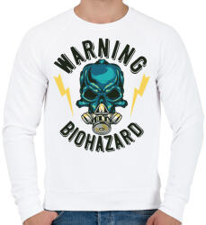 printfashion Firefighter 02 - Warning biohazard - Férfi pulóver - Fehér (4920313)