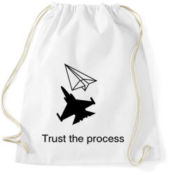 printfashion Trust the process - Sportzsák, Tornazsák - Fehér (16753353)