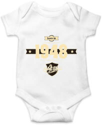 printfashion born-in-1948-cream-choco - Baba Body - Fehér (1330370)