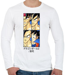 printfashion Dragon ball - Férfi hosszú ujjú póló - Fehér (16011641)