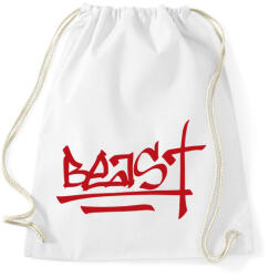 printfashion Beast Design Text Logo - Sportzsák, Tornazsák - Fehér (817849)