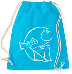printfashion Kőbányai-Kutyasuli fehér-vektor - Sportzsák, Tornazsák - Surf blue (1073197)