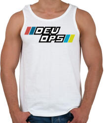 printfashion DEVOPS - Férfi atléta - Fehér (3919141)
