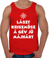 printfashion Lászt kriszmösz - Férfi atléta - Piros (11001892)