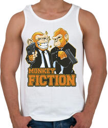 printfashion Monkey Fiction - Férfi atléta - Fehér (14024844)