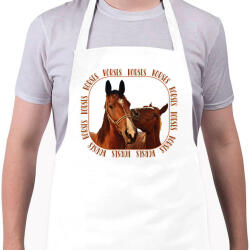 printfashion Horses - Kötény - Fehér (7491985)