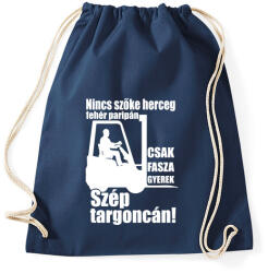 printfashion Targoncás - Sportzsák, Tornazsák - Sötétkék (741235)