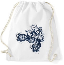 printfashion Motocross - Sportzsák, Tornazsák - Fehér (13756571)