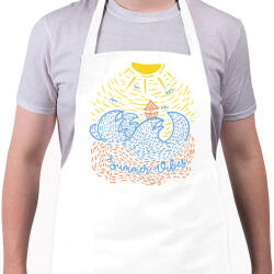 printfashion Nyári hangulat - Kötény - Fehér (4901715)
