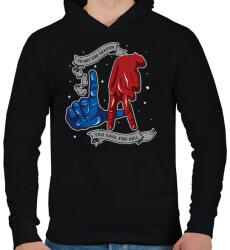 printfashion LA örök. . . - Férfi kapucnis pulóver - Fekete (53843)