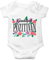 printfashion Gondolkodj pozitívan - Baba Body - Fehér (16343516)