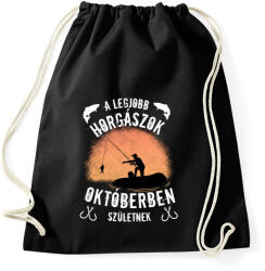 printfashion a legjobb horgászok - Sportzsák, Tornazsák - Fekete (4987381)