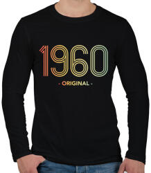 printfashion 1960 - Férfi hosszú ujjú póló - Fekete (11977033)