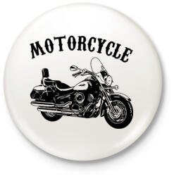 printfashion motor - Kitűző, hűtőmágnes - Fehér (8466725)