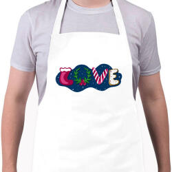 printfashion Karácsonyi love - Kötény - Fehér (5572711)